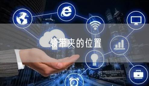 领带夹的位置