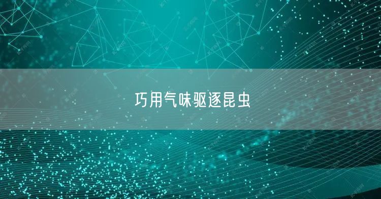 巧用气味驱逐昆虫