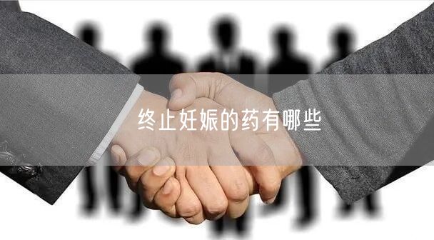 ​终止妊娠的药有哪些
